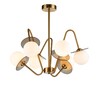 Миниатюра фото потолочная люстра indigo jazz 11020/6r brass v000165 | 220svet.ru