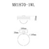 Миниатюра фото настенный светодиодный светильник myfar vinsent mr1870-1wl | 220svet.ru
