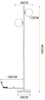 Миниатюра фото торшер arte lamp alcor a2224pn-2bk | 220svet.ru