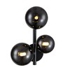 Миниатюра фото бра indigo molecola 11018/3w black v000198 | 220svet.ru