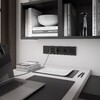Миниатюра фото телефонная розетка rj-11 werkel черные матовый w1182008 | 220svet.ru