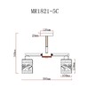 Миниатюра фото потолочная люстра myfar olivia mr1821-5c | 220svet.ru