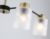 Миниатюра фото потолочная люстра на штанге ambrella light traditional loft tr tr303324/4 bk/gd | 220svet.ru