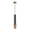 Миниатюра фото подвесной светильник ilamp lofty 10705-1 bk-br | 220svet.ru