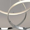 Миниатюра фото подвесной светодиодный светильник с пультом управления eurosvet posh 90175/3 хром | 220svet.ru