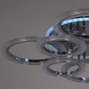 Миниатюра фото потолочная светодиодная люстра reluce 09812-3.3-4+4d cr (rgb) | 220svet.ru