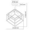 Миниатюра фото потолочный светильник demarkt призма 726010301 | 220svet.ru