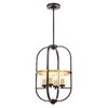 Миниатюра фото подвесная люстра lumina deco monterey ldp 1141-4 bk+md | 220svet.ru