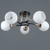 Миниатюра фото потолочная люстра illumico il0689-5csq-24 bk fgd libra | 220svet.ru