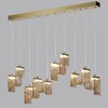 Миниатюра фото подвесная светодиодная люстра odeon light flow 5105/52l античная бронза | 220svet.ru