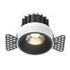 Миниатюра фото встраиваемый точечный светодиодный светильник maytoni round dl058-12w3k-trs-b | 220svet.ru