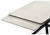 Миниатюра фото керамический стол раскладной woodville мэриан 120(180)х80 carmen light grey / черный 625719 | 220svet.ru