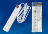 Миниатюра фото удлинитель (02939) uniel 6гн х 3м с/з standard s-gcd6-3b | 220svet.ru