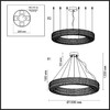 Миниатюра фото подвесная светодиодная люстра odeon light panta 4927/98l хром 98w | 220svet.ru