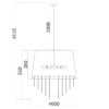 Миниатюра фото подвесная люстра escada 652/5s white | 220svet.ru