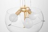 Миниатюра фото подвесная люстра lumina deco globo ldp 6018-400 pr+f.gd | 220svet.ru