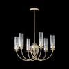 Миниатюра фото потолочная люстра на штанге crystal lux secret sp6 gold | 220svet.ru