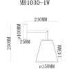 Миниатюра фото бра myfar stiven mr1030-1w | 220svet.ru