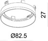 Миниатюра фото рефлекторное кольцо deko-light reflector ring silver for series nihal 930365 | 220svet.ru