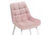Миниатюра фото стул челси розовый / белый | 220svet.ru