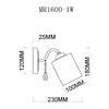 Миниатюра фото бра myfar patrick mr1600-1w | 220svet.ru