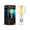 Миниатюра фото лампа светодиодная филаментная voltega e27 15w 2800к прозрачная vg10-a1e27warm15w-f 7104 | 220svet.ru