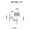 Миниатюра фото бра myfar dana mr1560-1w | 220svet.ru