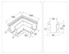 Миниатюра фото коннектор l-образный встраиваемый ambrella light gl1043 | 220svet.ru