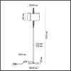 Миниатюра фото торшер odeon light exclusive margaret 5415/3f | 220svet.ru