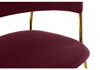 Миниатюра фото стул на металлокаркасе woodville kamelia 1 wine red / gold 15717 | 220svet.ru