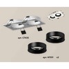 Миниатюра фото комплект встраиваемого светильника ambrella light techno spot xc7635002 swh/pbk белый песок/черный полированный (c7635, n7011) | 220svet.ru