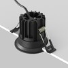 Миниатюра фото втсраиваемый точечный светодиодный светильник maytoni round dl058-7w4k-b | 220svet.ru
