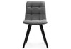 Миниатюра фото стул на металлокаркасе 4шт woodville симпл темно-серый / черный 589971 | 220svet.ru
