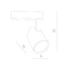 Миниатюра фото трековый светодиодный светильник arte lamp amico a1811pl-1wh | 220svet.ru