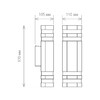 Миниатюра фото уличный настенный светильник elektrostandard techno 1443 a032626 | 220svet.ru