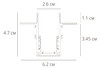 Миниатюра фото шинопровод магнитный встраиваемый arte lamp linea-accessories a470133 | 220svet.ru