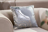 Миниатюра фото подушка с принтом и бисером;фолио 45*45 garda decor 70sw-35150 | 220svet.ru