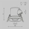 Миниатюра фото встраиваемый светильник maytoni focus led mini dl127-8w3k-b | 220svet.ru