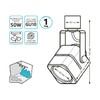 Миниатюра фото трековый светильник gauss track light bulb tr010 | 220svet.ru