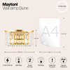 Миниатюра фото настенный светильник maytoni dune dia005wl-02g | 220svet.ru