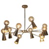Миниатюра фото подвесная люстра loft it halley 10046/10 gold | 220svet.ru