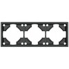 Миниатюра фото рамка для розеток и выключателей эра galaxy 15-5003-06 на 3 поста графит б0070859 | 220svet.ru