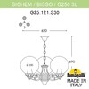 Миниатюра фото подвесной уличный светильник fumagalli sichem/g250 3l. g25.120.s30.vxe27 | 220svet.ru