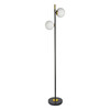 Миниатюра фото торшер arte lamp alcor a2224pn-2bk | 220svet.ru