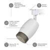 Миниатюра фото трековый светильник однофазный эра tr51-gu10 wh б0054163 | 220svet.ru