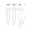 Миниатюра фото подвесной светильник jewel 3 black axo light | 220svet.ru