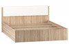 Миниатюра фото полутораспальная кровать 140x200 woodville теплиса сонома / белый 715062 | 220svet.ru