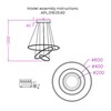 Миниатюра фото светодиодная люстра aployt janina apl.018.03.60 | 220svet.ru