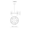 Миниатюра фото подвесная люстра moderli crumbly v10260-pl | 220svet.ru