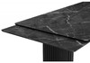 Миниатюра фото стол стеклянный раскладной woodville мален черный 621185 | 220svet.ru
